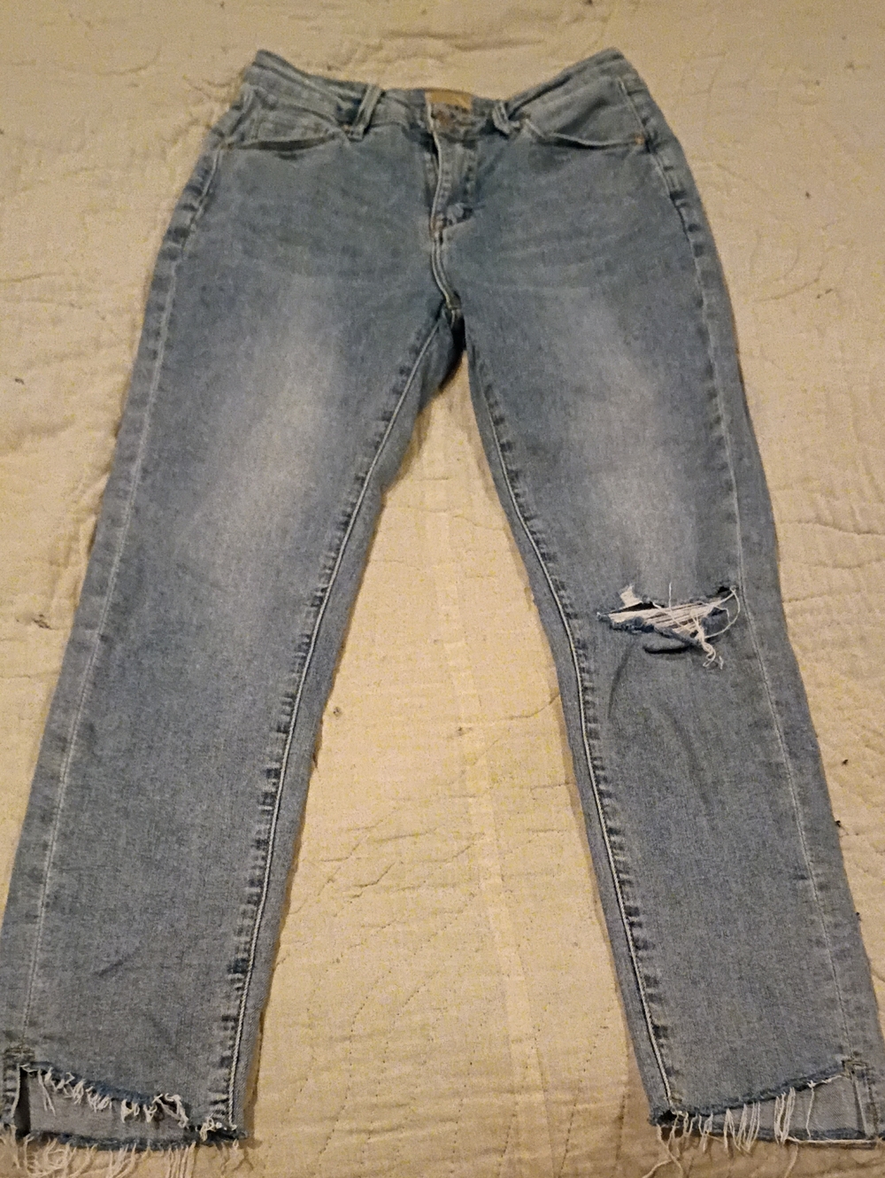 Mother Jeans Insider Crop Step Fray Speed Racer 25 26